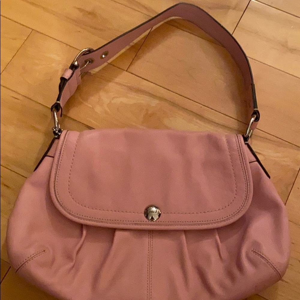 Pink Leather Coach Purse